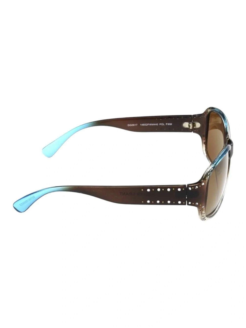 Foster Grant Women's Rectangle Turquoise Brown Fashion Sunglasses - NWT